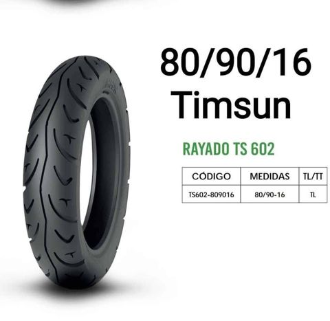 Cauchos 80/90/16 Timsun 8 Lonas