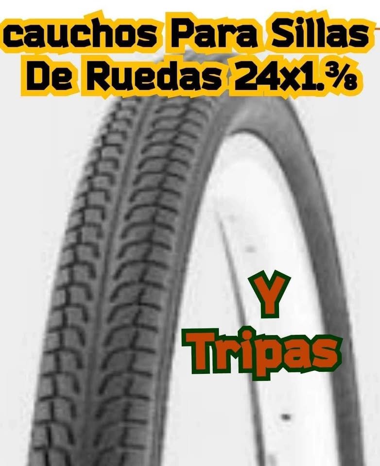 Cauchos AJ Para Sillas De Ruedas 24x1.⅜ Y Tripas
