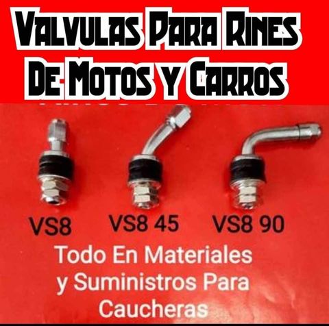 Valvulas Cromadas Para Rines De Motos y Carros
