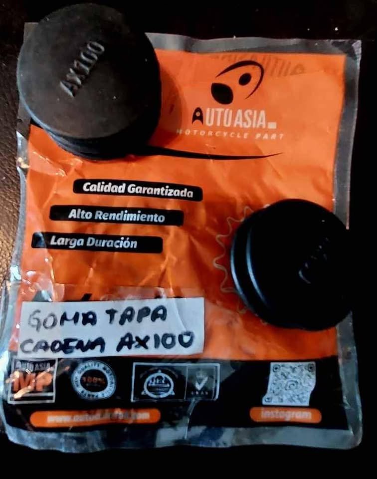 Gomas Tapa Cadena Motos AX100