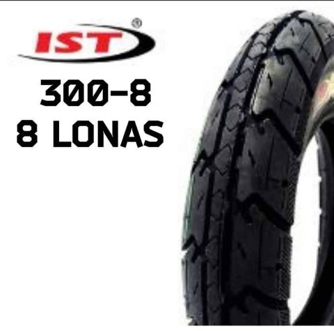 Cauchos 300-8 de 8 lonas Marca IST